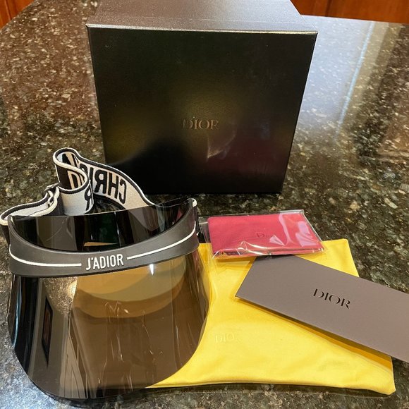 Dior Accessories - NEW!  Dior Diorclub1 Visor Black/Gray/White Adjustable Visor Hat